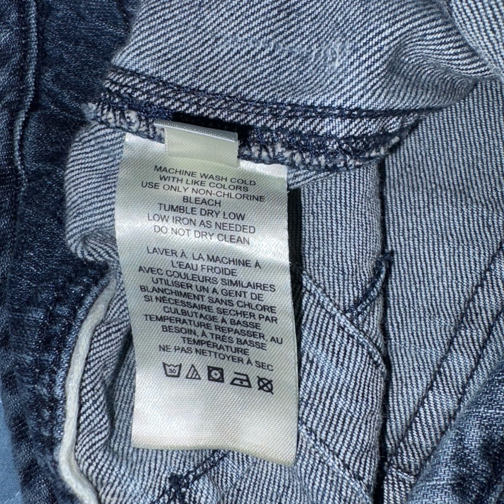 Anthropologie Pilcro The‎ Wanderer Blue Denim Frayed Hem Shorts Women’s Size 26 - Picture 5 of 14